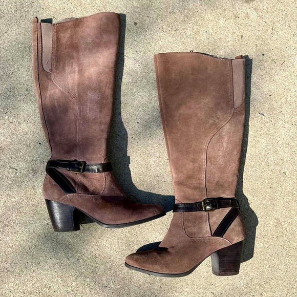 Crown Vintage Shoes - 🤠 brown suede Crown leather boots